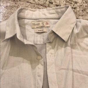 Zara button down shirt size 9